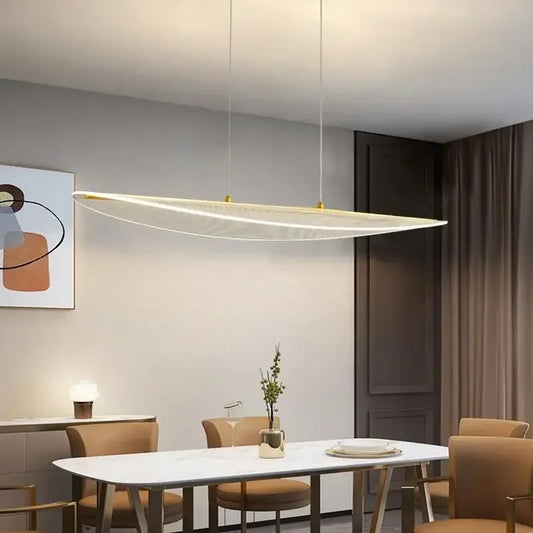 Decorbites™ LED-Kronleuchter: Nordischer langer Kurven-Pendant-Licht für Heim Büro Esszimmer Dekoration