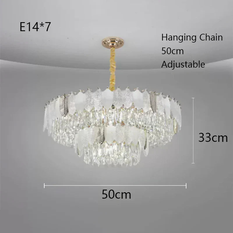 Decorbites™ Kristall-Innenleuchter: Postmoderne LED-Hängeleuchten für luxuriöse Wohnzimmerdekoration