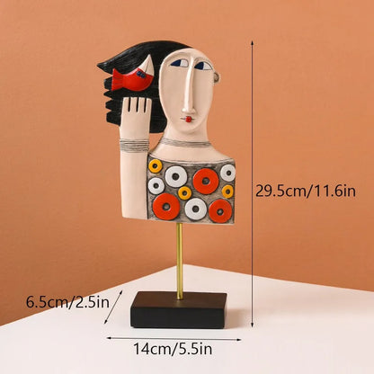 Decorbites™ Abstrakte Menschenstatue Figur für Wohnzimmer Büro Dekoration