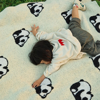 Decorbites™ Kawaii-Panda-Jakard-Wickel-Decke