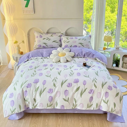 Decorbites™ Baumwoll-Bettwäsche-Set mit Druck für süßen, gemütlichen Schlaf