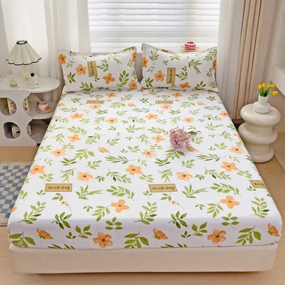 Decorbites™ Japanischer Stil Dickes Spannbettlaken für Queen-/King-Size-Bett