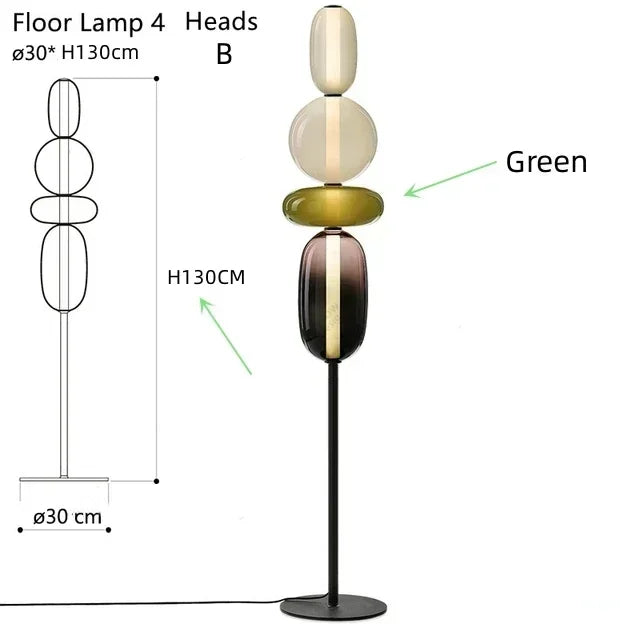 Decorbites™ Glasbodenleuchte LED Tischlampe – Italienisches Design Hohe Qualität