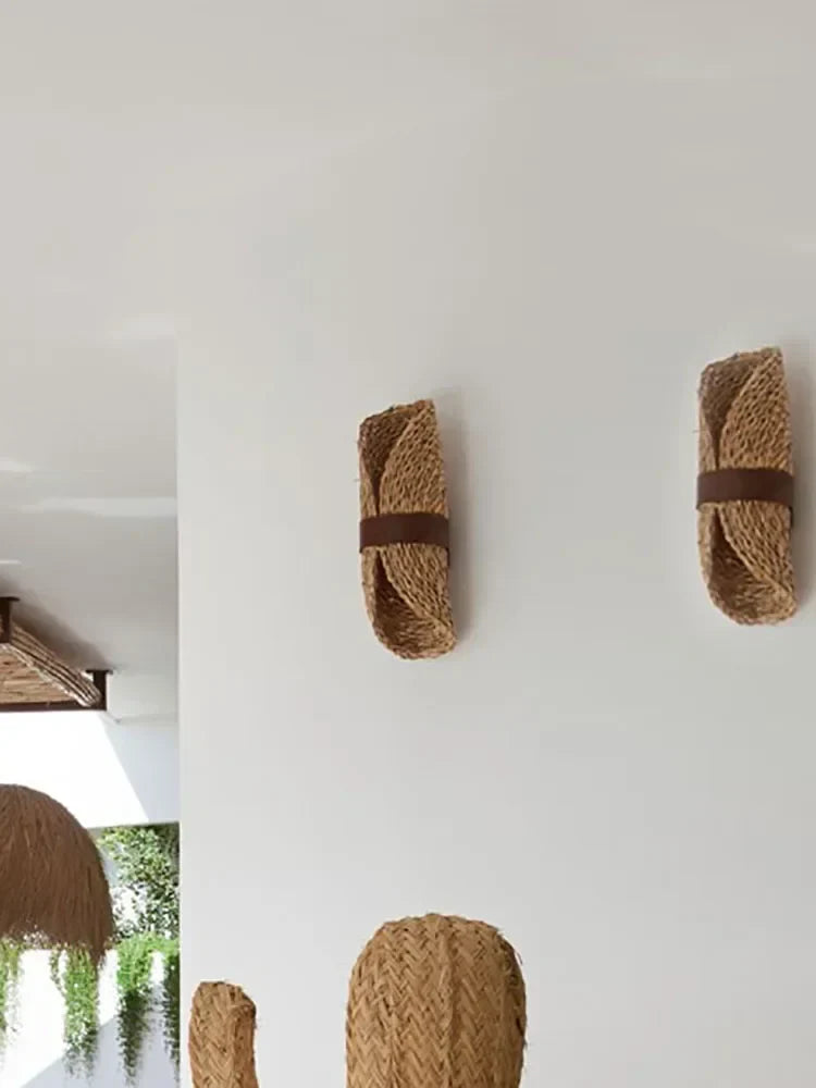 Rattan Wabi Sabi Wall Sconce