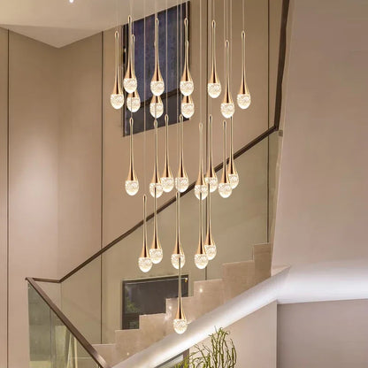 DecorBites™ Crystal Bubble Ball Pendant Lights for Stairs, Dining, Living Room Decor