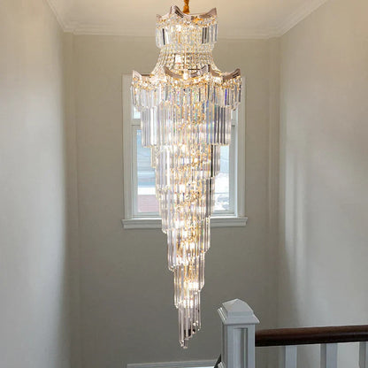 Decorbites™ Kristall-Duplex-Kronleuchter: Luxus-Leuchte & Treppenlampe für Loft-Wohnung & Villa