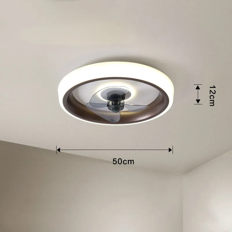 Decorbites™ 50 cm Deckenventilator mit unsichtbaren Flügeln, geräuschloser Betrieb für Schlafzimmer, Wohnzimmer