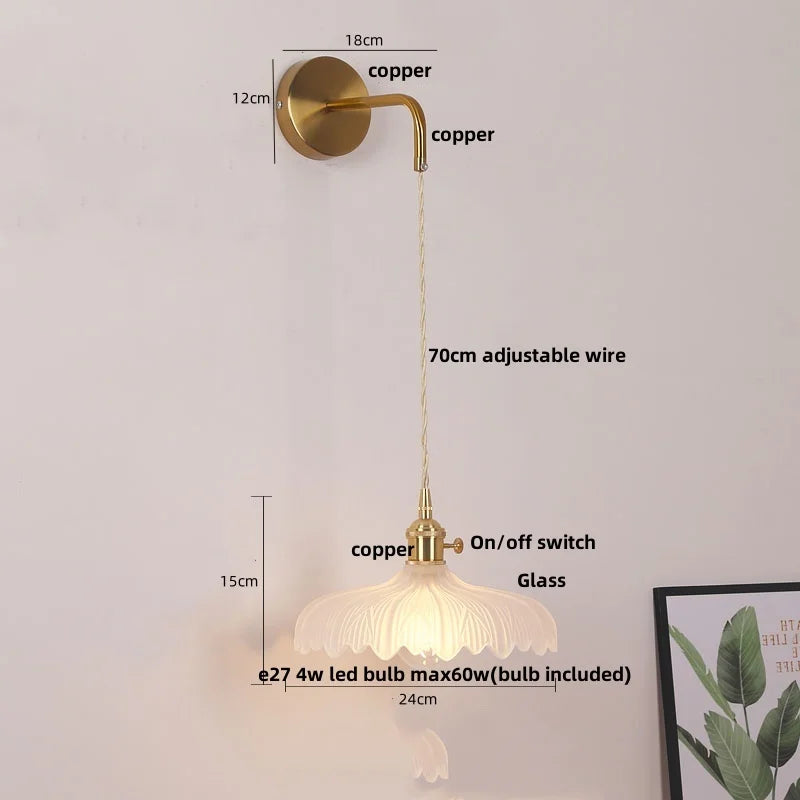 Decorbites™ LED-Wandleuchte Leiste Schlafzimmer Arbeitszimmer Klarer Glas Nachttischlampe Moderne Treppenbeleuchtung