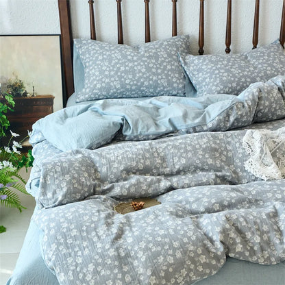 DecorBites™ Cotton Jacquard Bedding Sets Vintage Quilt Set for All Seasons