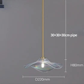 Decorbites™ Glasplattengehängeleuchte: Moderne, farbenfrohe Armatur für Heimdekoration und Beleuchtung