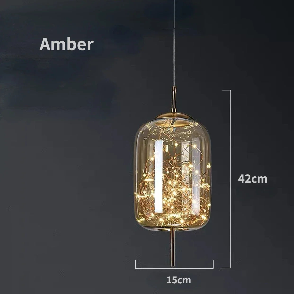 Decorbites™ Glas-Hängeleuchten: Moderne LED-Deckenleuchter für Schlafzimmer & Badezimmer