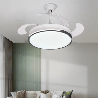 Decorbites™ Unsichtbarer Deckenventilator mit LED-Licht, ausklappbaren Flügeln, Fernbedienung