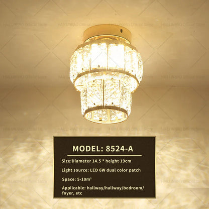 Decorbites™ Elegante Kristall-Deckenleuchte für Eingangsbereich, Treppenhaus und Flur