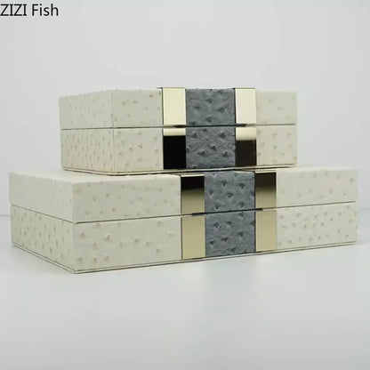 Decorbites™ Leder-Schmuckboxen Holz-Kosmetikdosen Schmuckaufbewahrungsdose