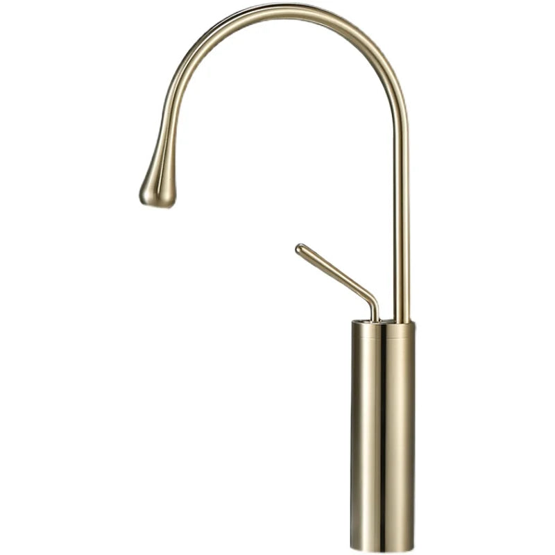 Decorbites™ Gebürsteter Gold Waschbeckenarmatur Heiß Kalt Schwarz Spüle Küche Schwenkbar Wasserhahn