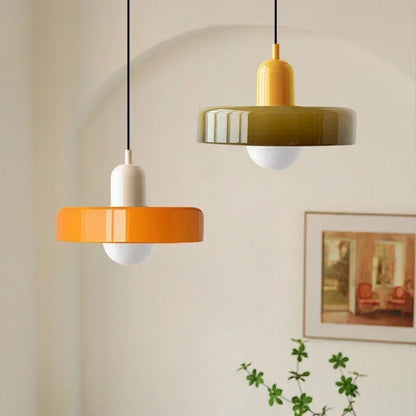 DecorBites™ Glass Led Macaron Ceiling Chandelier for Home Decor