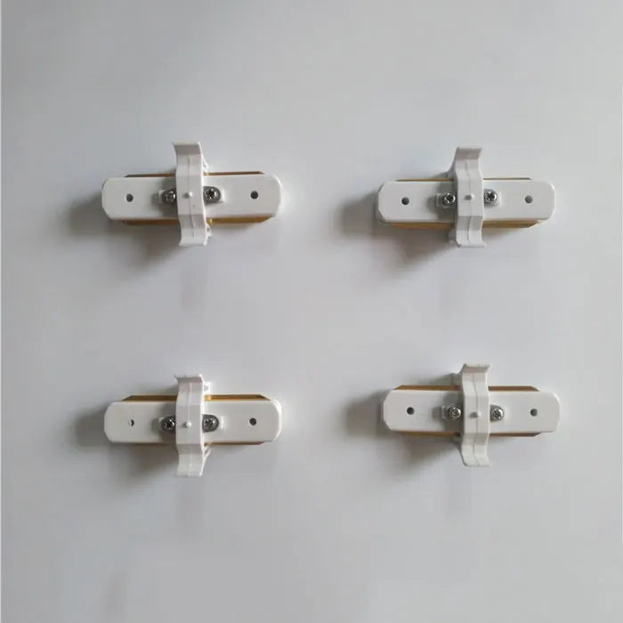 Decorbites™ Decken-Schienen-Verbindungs-Set: Schwarz/Weiß, Gerade/Kreuz, 0,5 m/1 m, 2-adrig