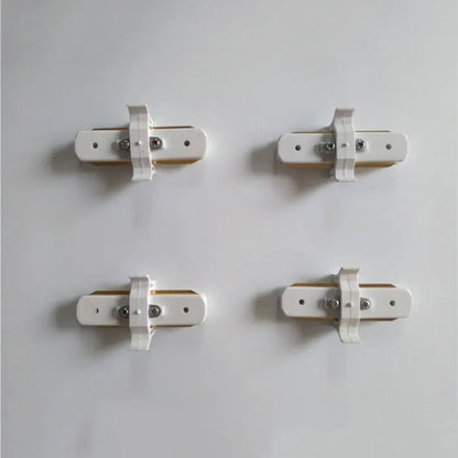 Decorbites™ Decken-Schienen-Verbindungs-Set: Schwarz/Weiß, Gerade/Kreuz, 0,5 m/1 m, 2-adrig