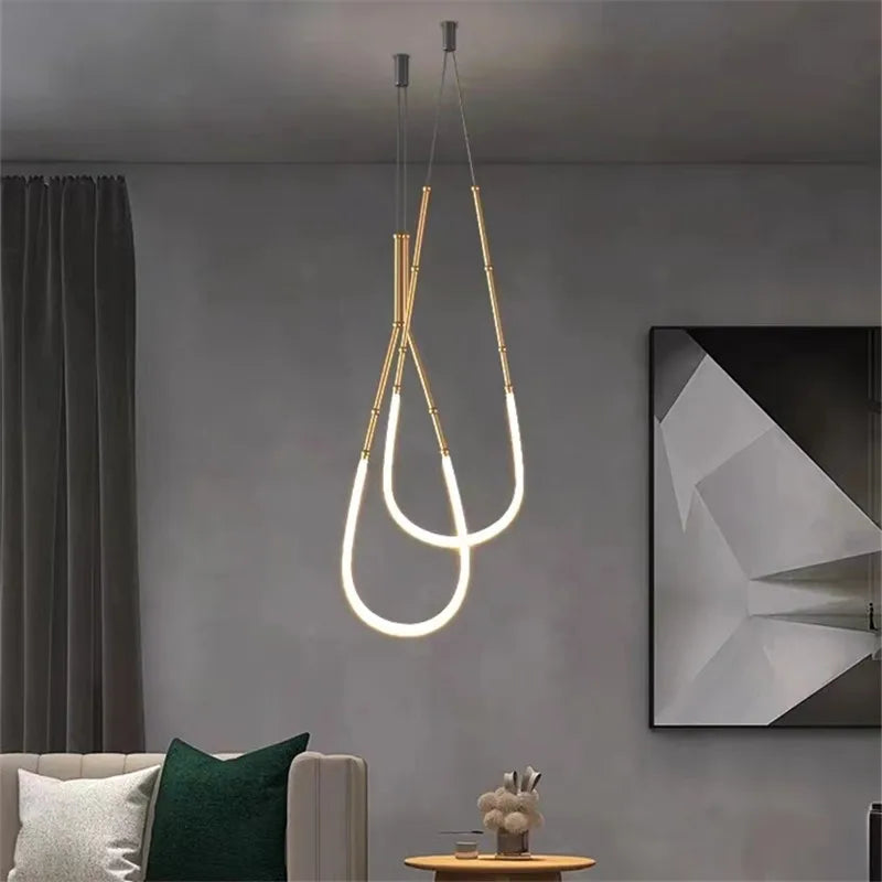 Decorbites™ Leda Black Line Kronleuchter: Stilvolles Leuchten für Ess- und Wohnzimmer; Treppenhausbeleuchtung
