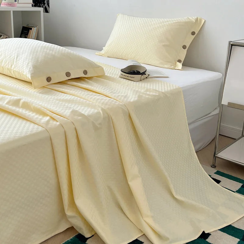 Cotton Satin Bed Sheet Set