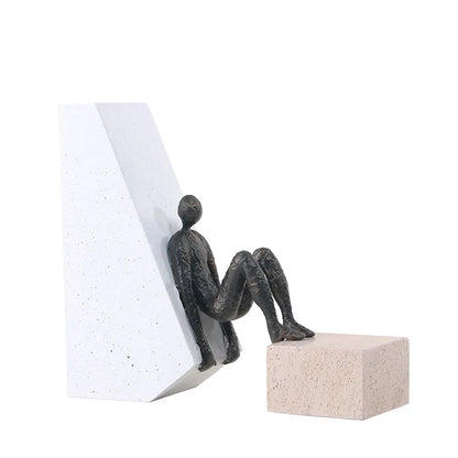 DecorBites™ Gymnast Metal Handicraft Figure Home Decor Figurine Table Sculpture Accessory