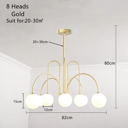 Decorbites™ Glasballen-Hängeleuchter mit LED für Esszimmer Wohnzimmer Bar Kücheninsel