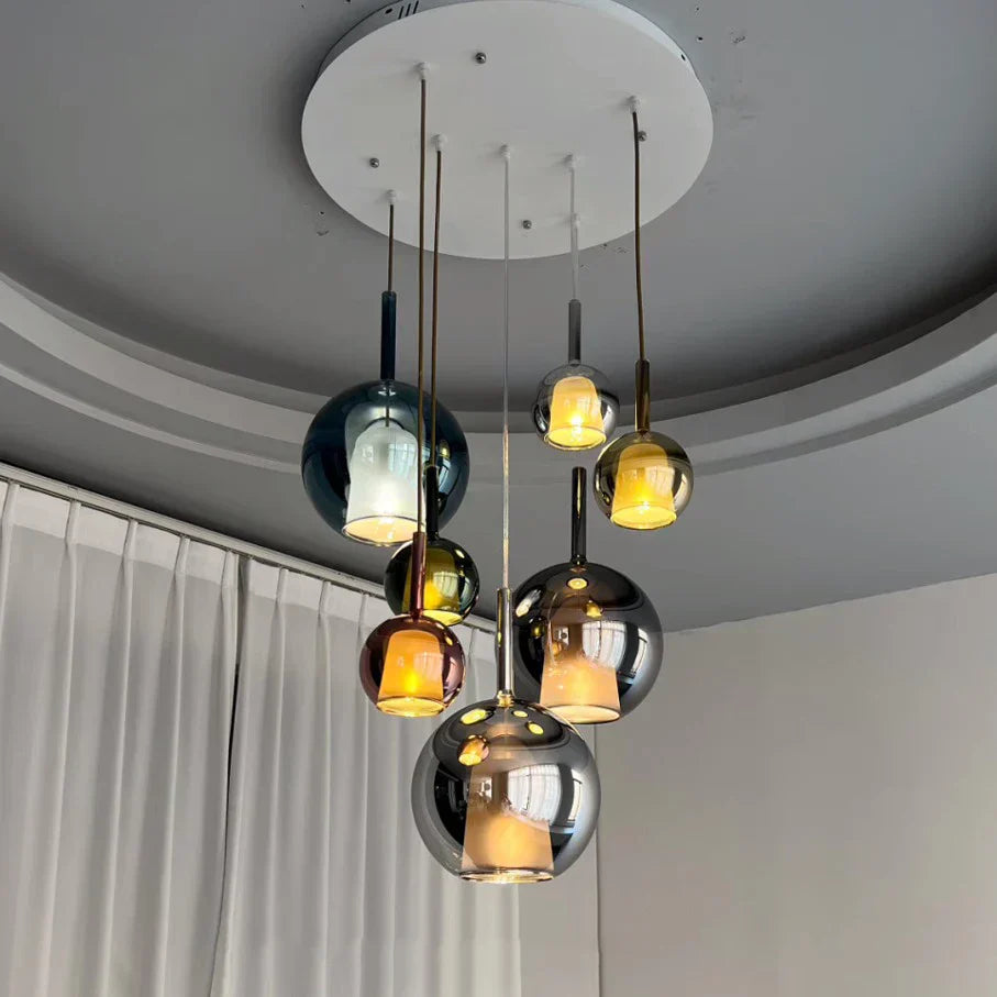 Decorbites™ Glas-Kugelleuchter: Italienische Designer-Hängeleuchte für Esszimmer, Kücheninsel