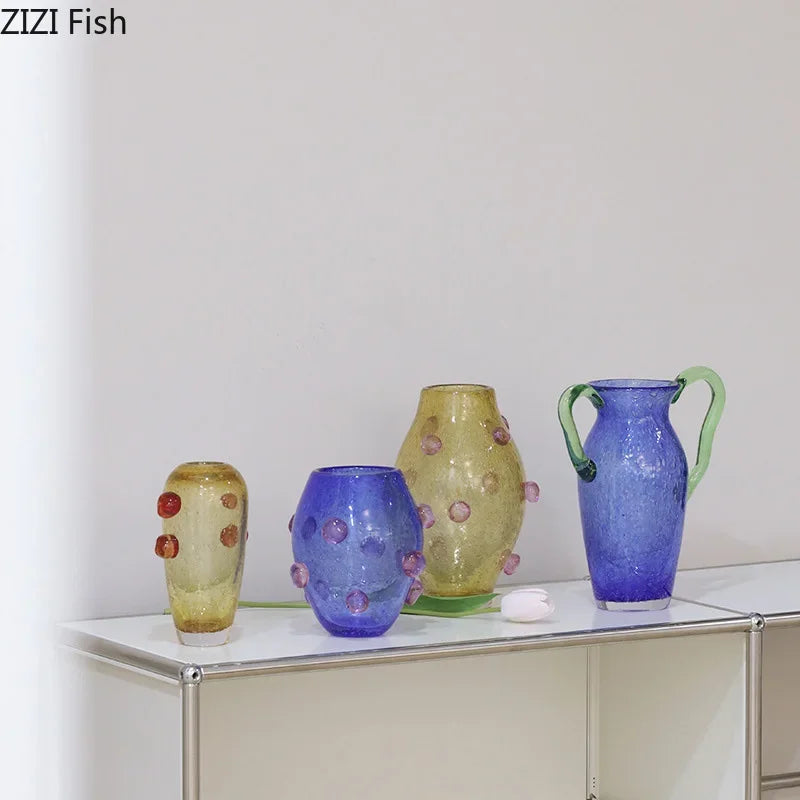 Decorbites™ Kreative Blasen-Glasvase Hydroponik Schreibtisch-Dekoration Künstliche Blumen Raumdekoration