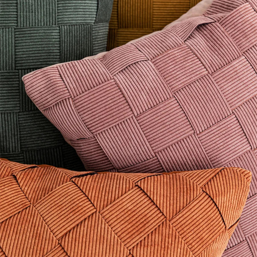 Decorbites™ Graue Web-Luxus-Kissenbezug 45x45 cm für Sofa Wohnzimmer Schlafzimmer