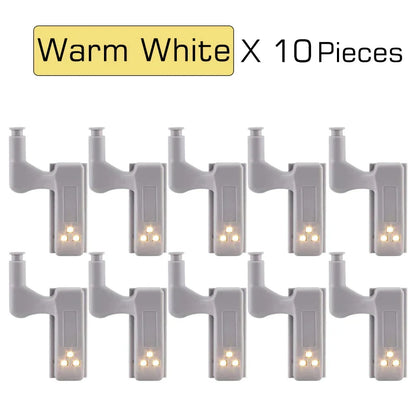 DecorBites™ LED Cabinet Lights 10 Pack Internal Sensor Light for Closet Bedroom Night Lamp