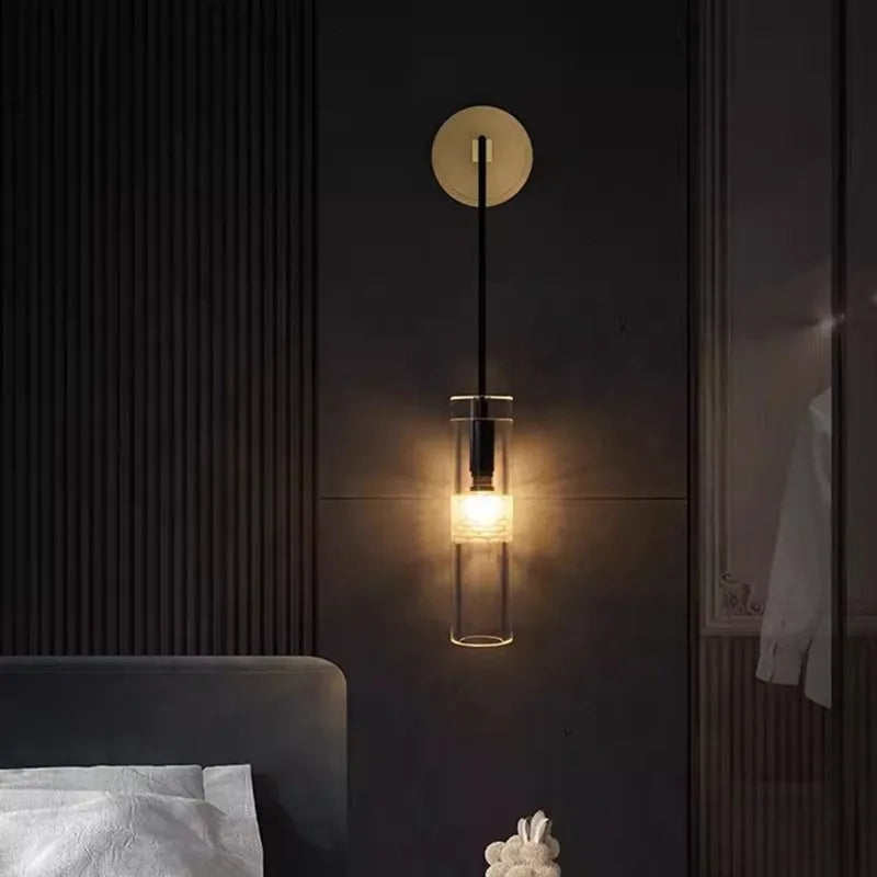 Decorbites™ Goldene Glaswandlampe: Luxuriöse postmoderne Wandlampen für Hotel, Villa, Wohnzimmer, Gang