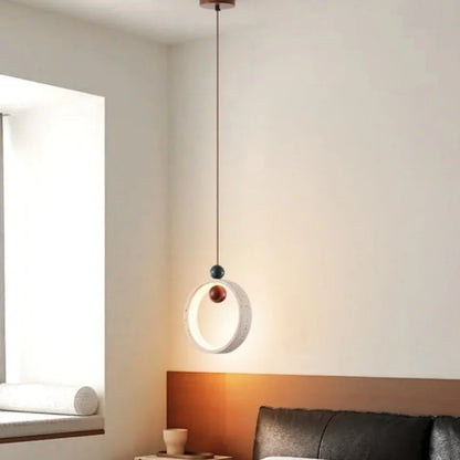 Decorbites™ Verstellbare LED-Hängeleuchte - Nordisch Modern Gelber Travertin-Marmor-Holzarmatur