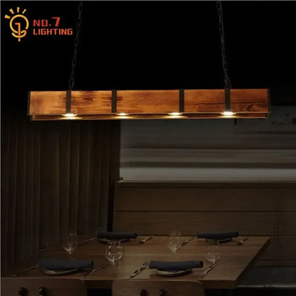Decorbites™ Industrielle Holz-Pendantleuchten für die Einrichtung von Zuhause, Restaurant, Bar, Café