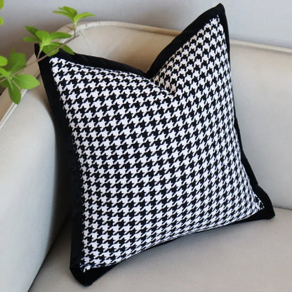 Decorbites™ Hundszahn-Jakard-Kissenbezug 45x45 cm – Nordisch einfacher dekorativer Wurf-Kissenbezug