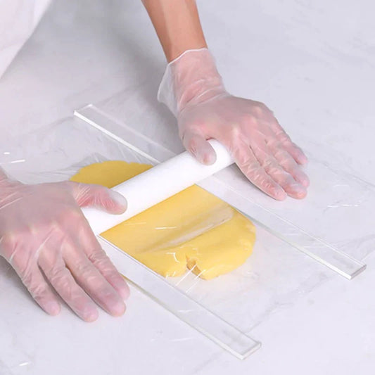 Decorbites™ Kekskuchen-Walzwerkzeug: Lineal für die Dicke von Teig und Fondant, Glätter für Kekse & Ausgleichslineal