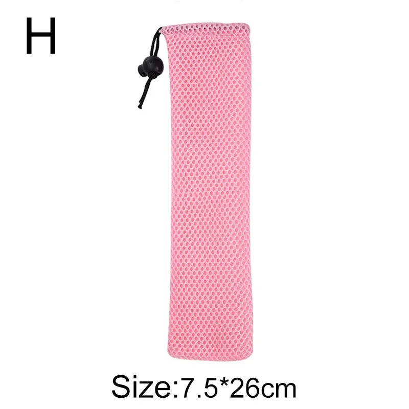 DecorBites™ Cotton Linen Cutlery Case Drawstring Bag for Travel and Home Dining
