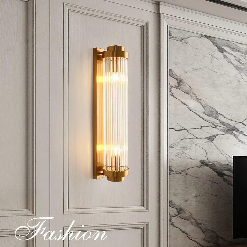 Decorbites™ Kristall-Wandleuchte: Elegante goldene LED-Wandleuchte für Schlafzimmer, Wohnzimmer & Badezimmer