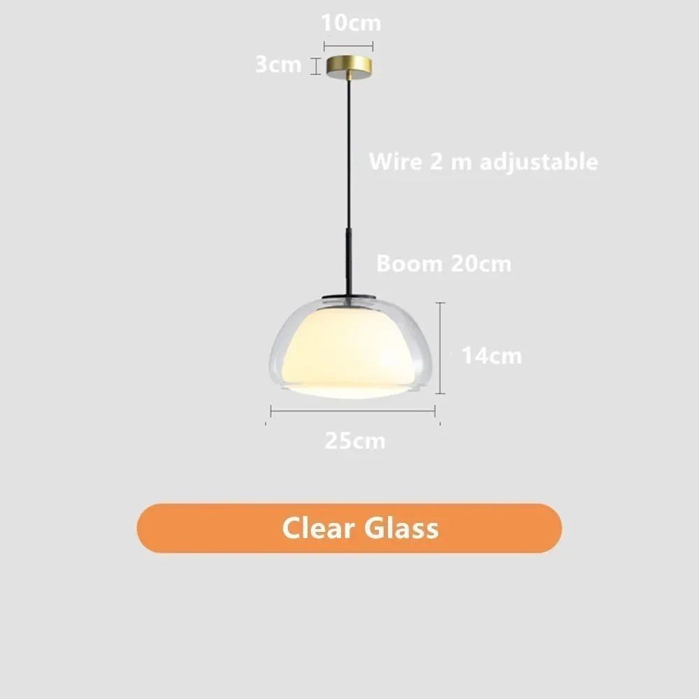 Decorbites™ Glas-Gelee-Hängeleuchte: Minimalistisches Luxusdesign für Wohnzimmer und Schlafzimmer im Eigenheim
