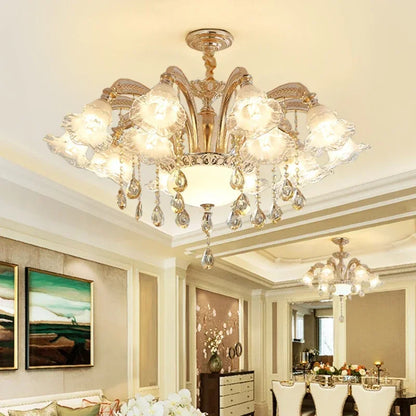 Decorbites™ Kristall-Deckenleuchter für modernes Luxus-Wohnzimmer & Hotelfoyer