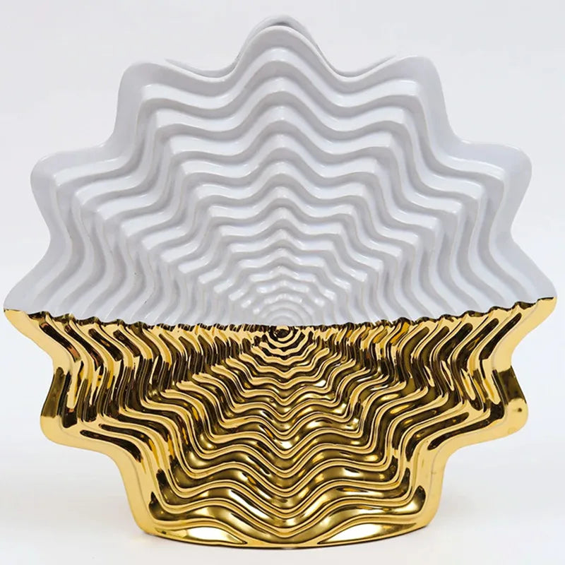 Decorbites™ Fransen-Geometrie Keramikvase Hochzeits-Home-Dekoration Blumenstrauß Blumentopf