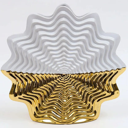 Decorbites™ Fransen-Geometrie Keramikvase Hochzeits-Home-Dekoration Blumenstrauß Blumentopf