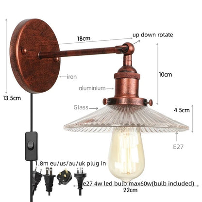 DecorBites™ LED Wall Lights: White Class Fixtures for Kitchen, Reading, Bedside Lamparas