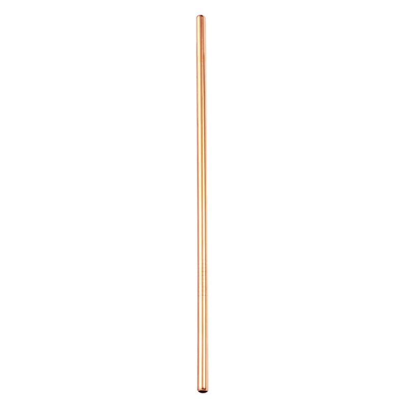 Decorbites™ 304-Edelstahl-Wiederverwendbare-Trinkhalme-Set für Getränke – Umweltfreundliche Metall Gebogene & Gerade