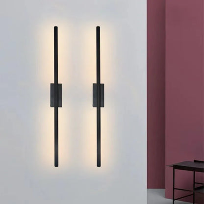 Decorbites™ Lineares Rohr-LED-Wandleuchte Oben-Unten-Licht Schwarz-Gold Wandlampe
