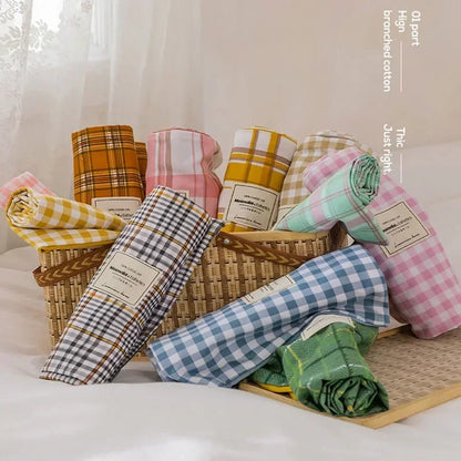 Decorbites™ Japanisches Gittermuster-Bettwäsche-Set für alle Jahreszeiten, Queen/King-Größe Steppdecke