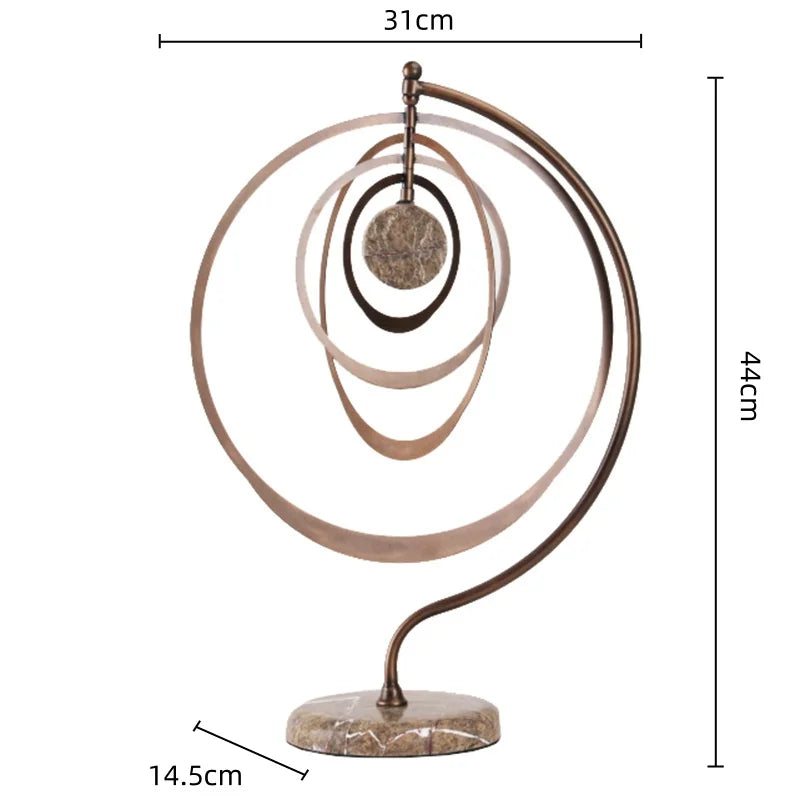 DecorBites™ Geometric Sphere Pendant Metal Figurine Home Decor Accessory