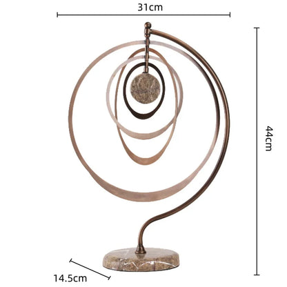 DecorBites™ Geometric Sphere Pendant Metal Figurine Home Decor Accessory
