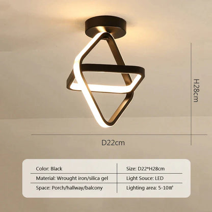 DecorBites™ LED Ceiling Chandelier Modern Bedroom Lamp Indoor Decor Surface Mounted Lighting
