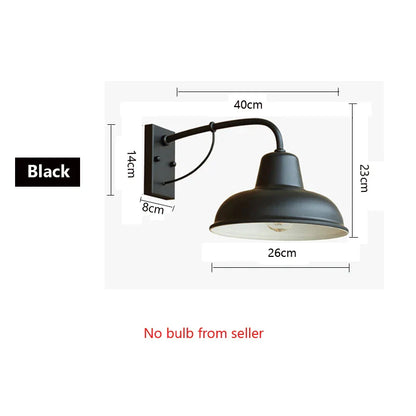 Decorbites™ Eisen-Außen-Wandlampe für Garten, Veranda, Terrasse oder Restaurantbeleuchtung