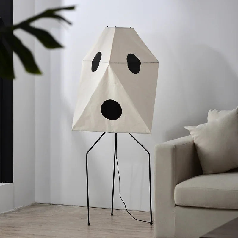 Decorbites™ Japanisches Reispapier-Bodenleuchte von Noguchi Yong für Schlafzimmer- und Salonbeleuchtung